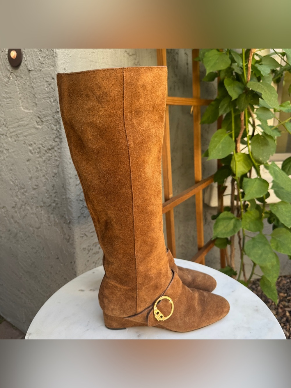 Tory Burch Sofia Suede Leather Tall Boot - Picture 3 of 12